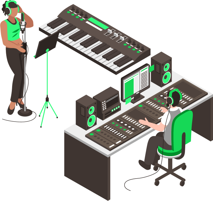 リスナーの心に響くクリエイティブ イメージ