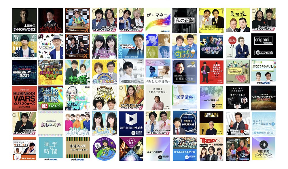 ラジオ局と連携した音声番組のポッドキャスト制作支援