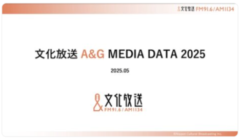 【媒体資料】文化放送『A&G MEDIA DATA』