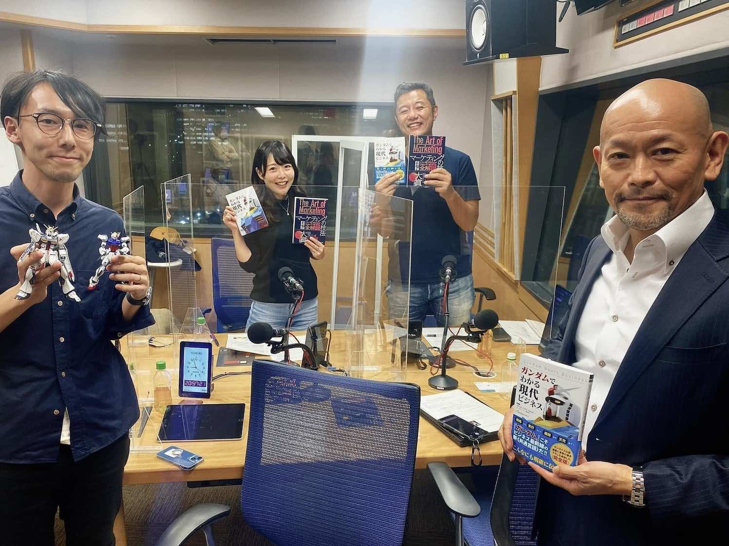 ガンダムに教わるビジネス論の特集で文化放送のラジオ番組『浜松町Innovation Culture Cafe』に代表八木が出演しました