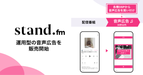 オトナル、音声配信プラットフォーム「stand.fm」の運用型音声広告を販売開始