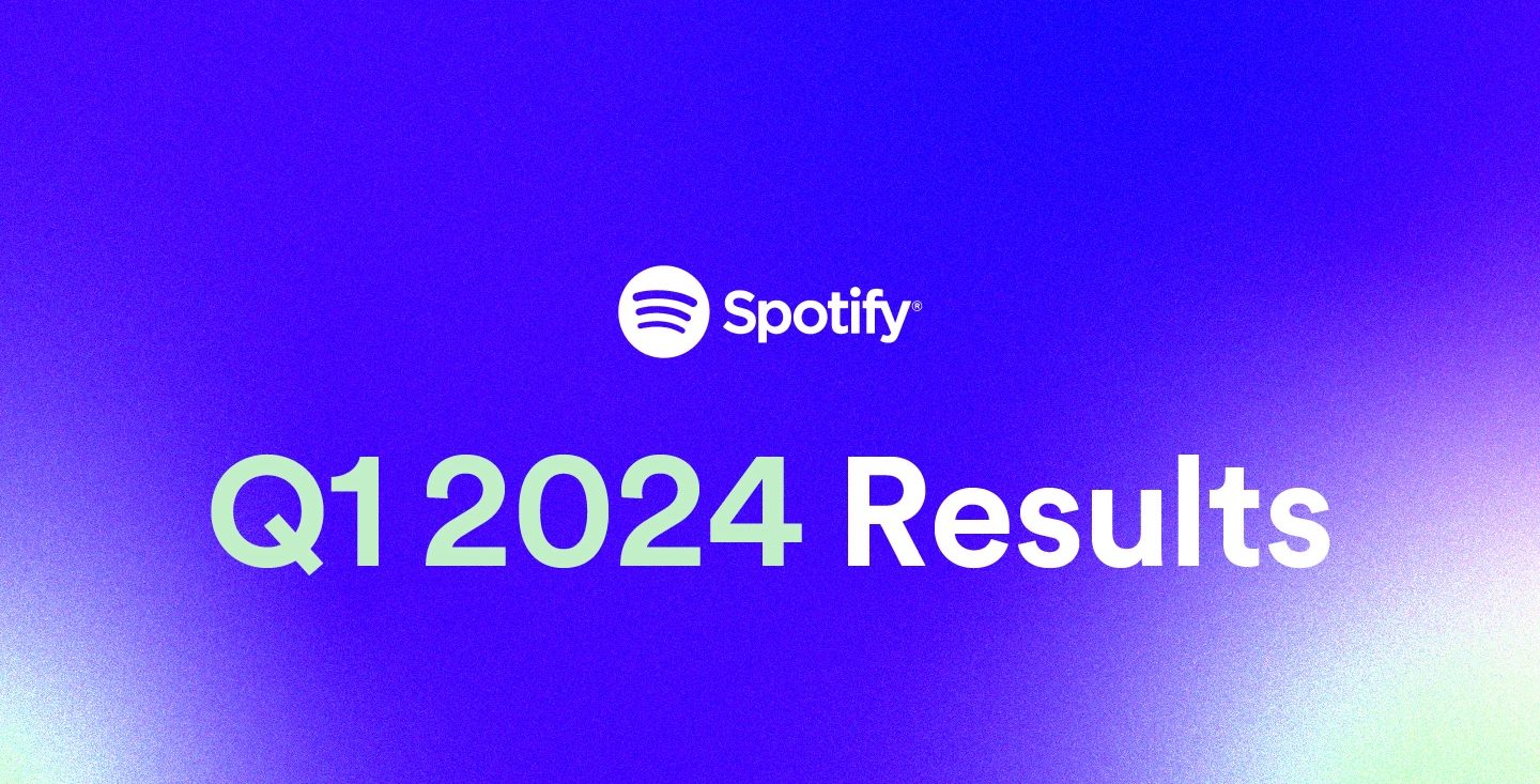 Spotify、2024年第1四半期の業績を発表。月間アクティブユーザー数は前年同期比19％増