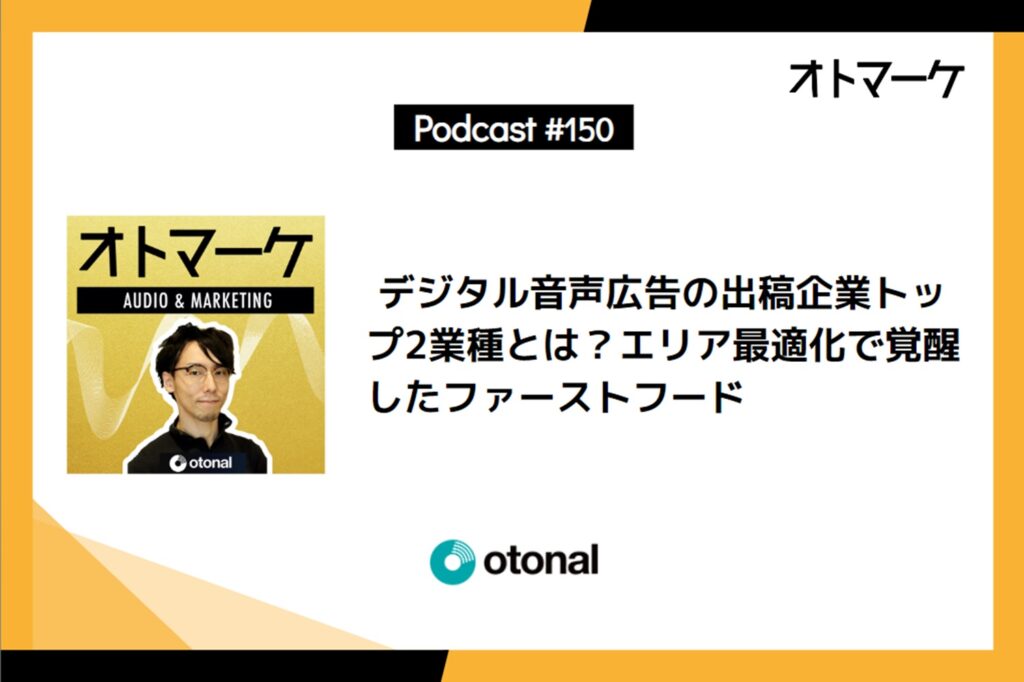 デジタル音声広告の出稿企業トップ2業種とは？エリア最適化で覚醒したファーストフード