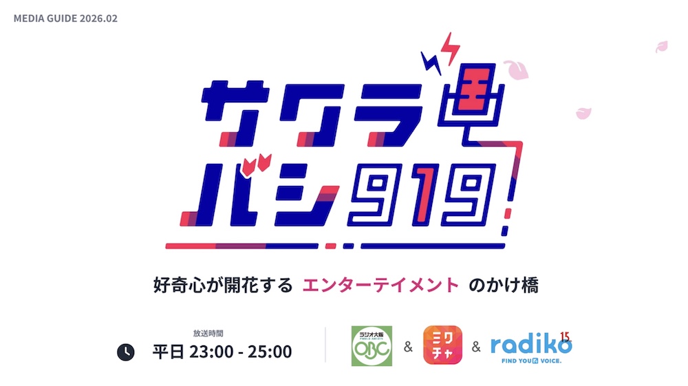 【企画書】ラジオ大阪『サクラバシ919』／資料DL