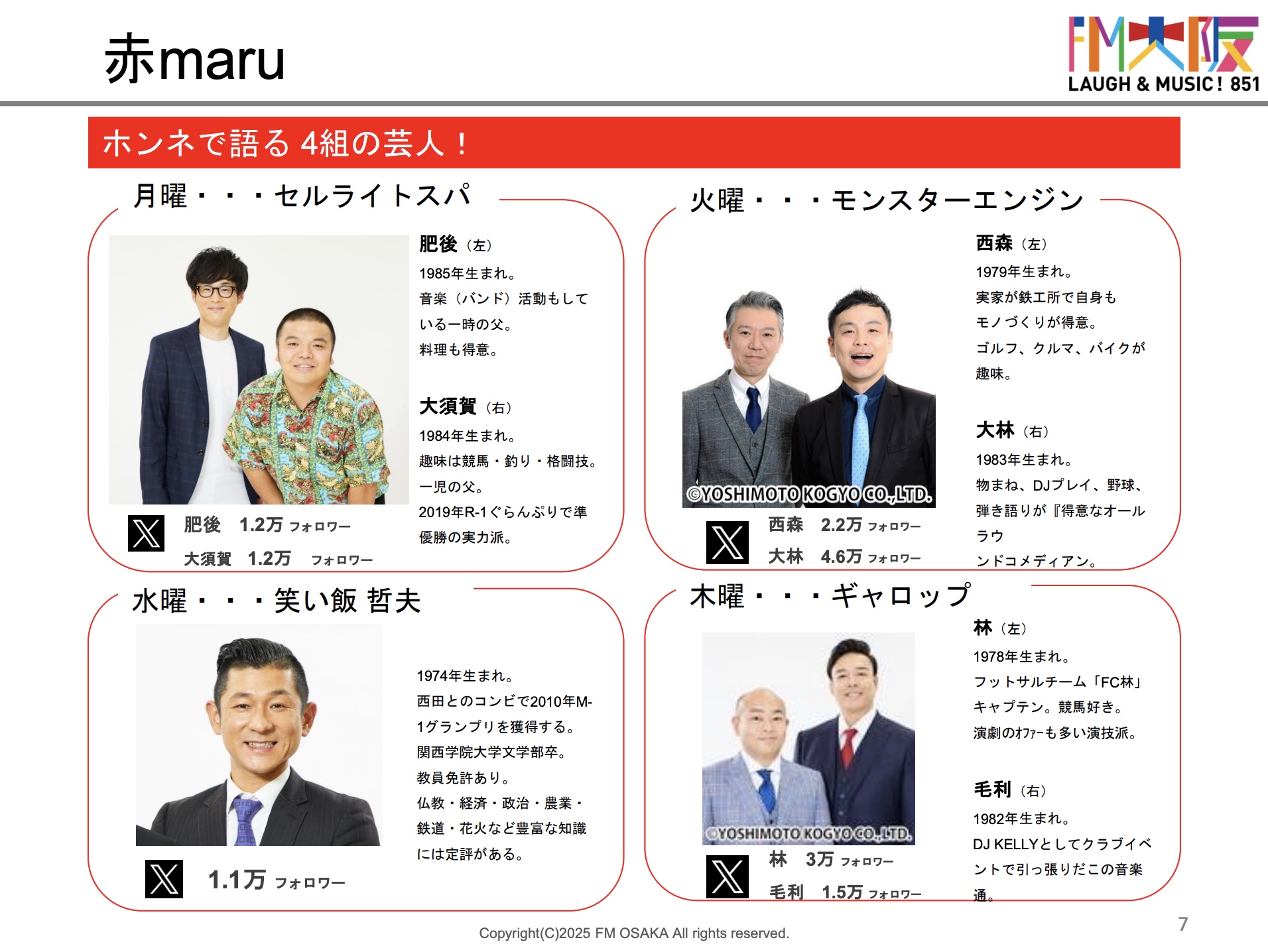 【企画書】FM大阪『赤maru』／資料DL