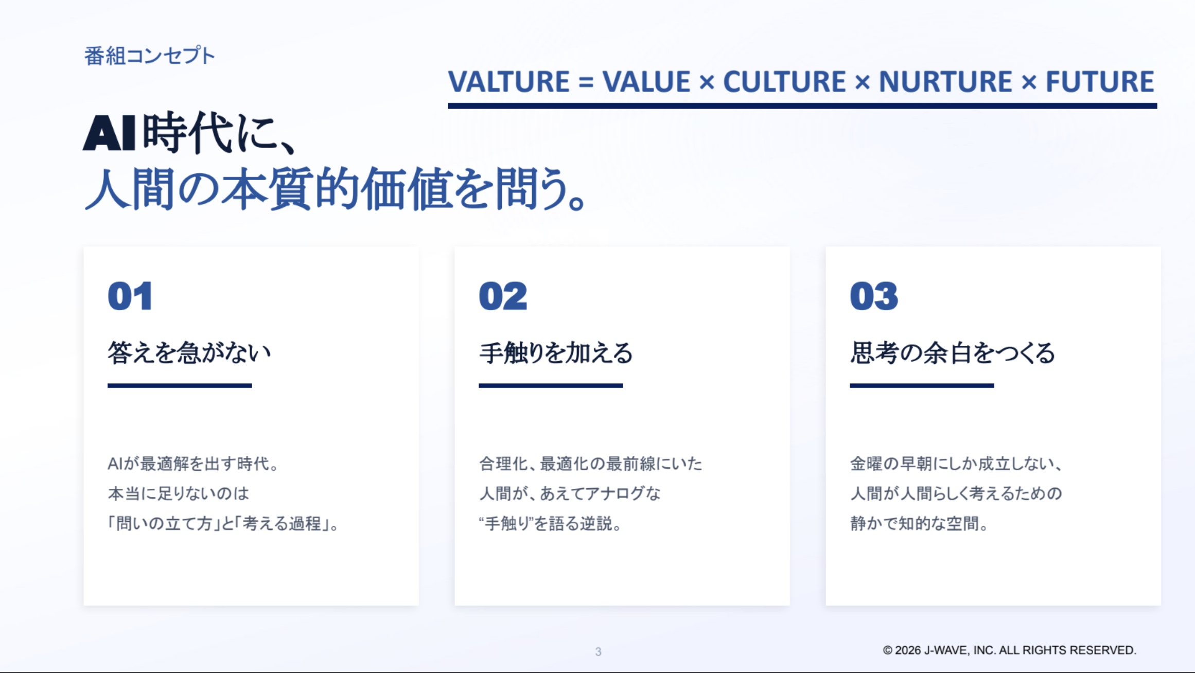 【企画書】J-WAVEVALTURE RADIO／資料DL