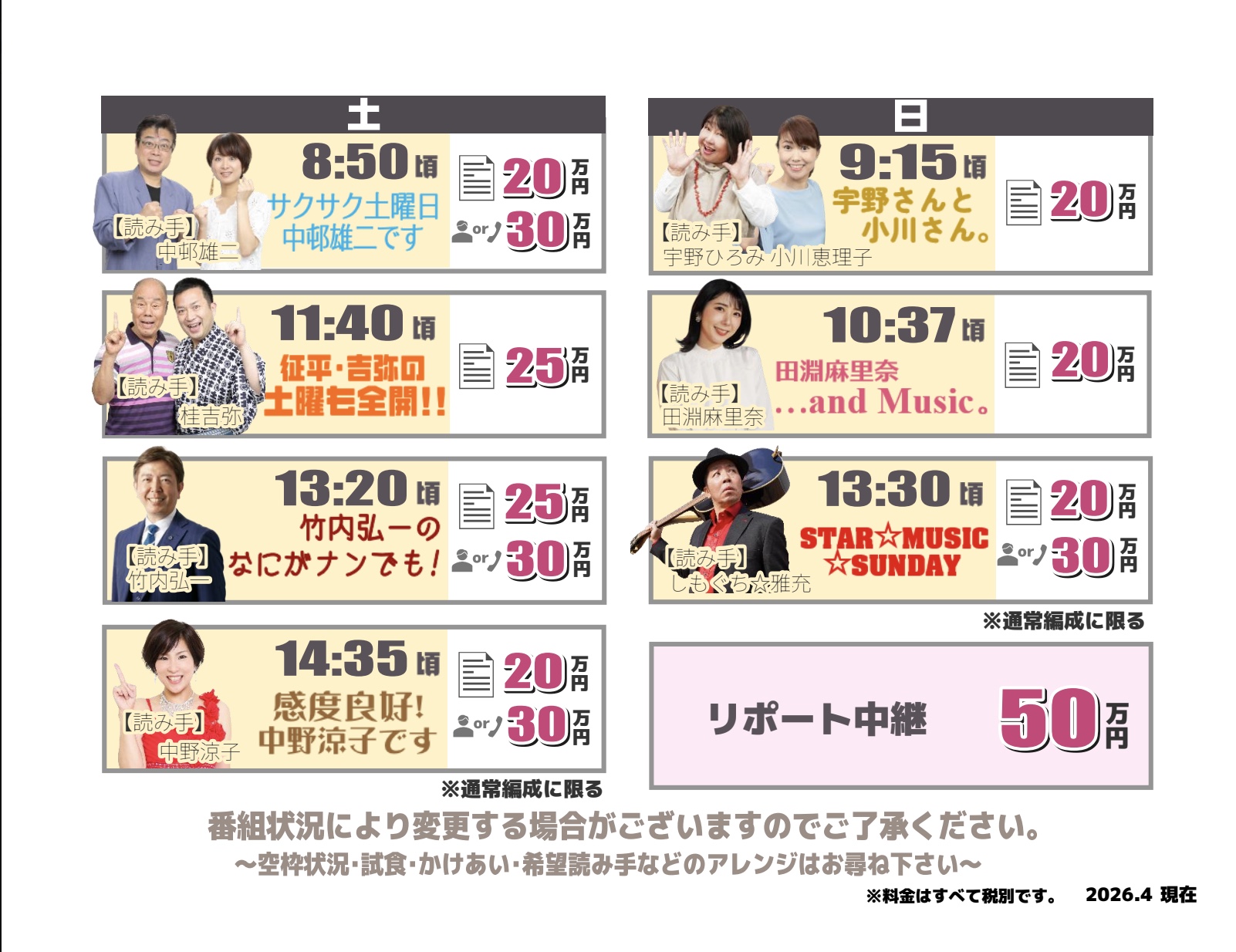 ABCラジオ『生CM一覧』／資料DL
