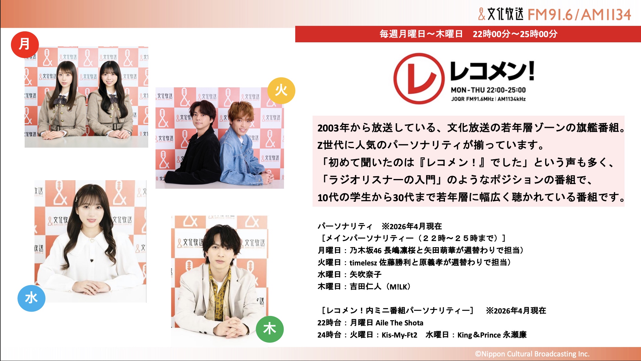 【企画書】文化放送「レコメン！シェアリング！」