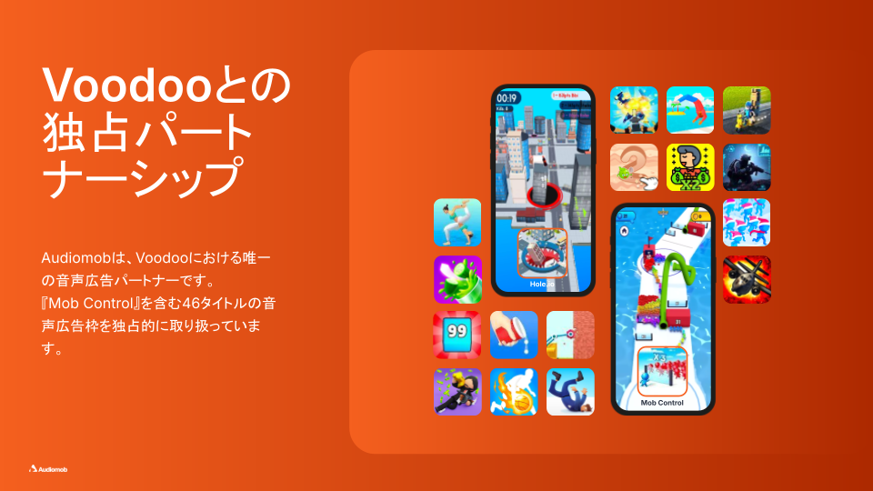 【媒体資料】ゲーム内音声広告 Audiomob（オーディオモブ）